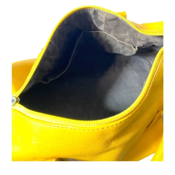 Furla Textured Mustard Speedy Bag with Dust Bag - Picture 6 of 6